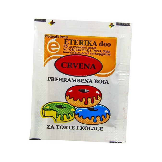 Red powdered food colors 3g