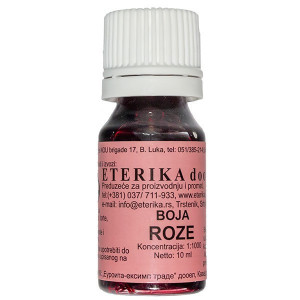 Light pink liquid food color