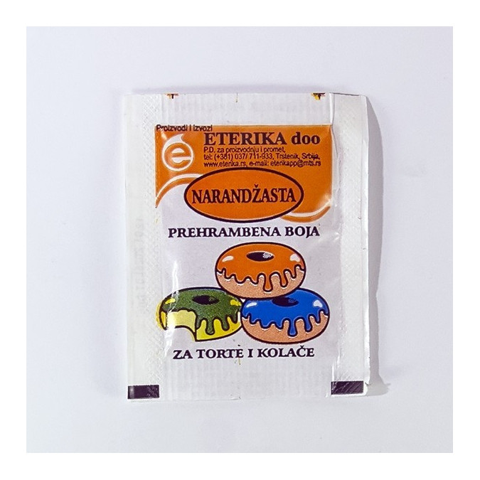 Orange powdered food colors 3g