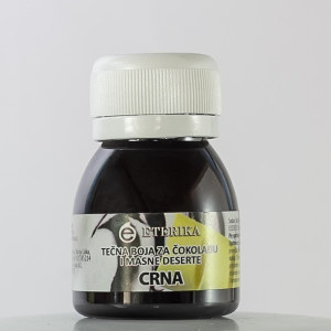 Black liquid color for chocolate and fat desserts