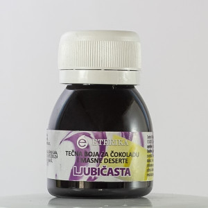 Purple liquid color for chocolate and fat desserts