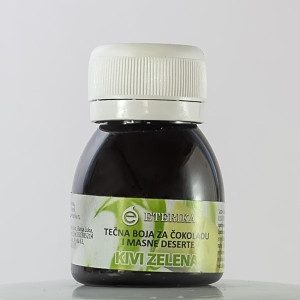Kiwi green liquid color for chocolate and fat desserts