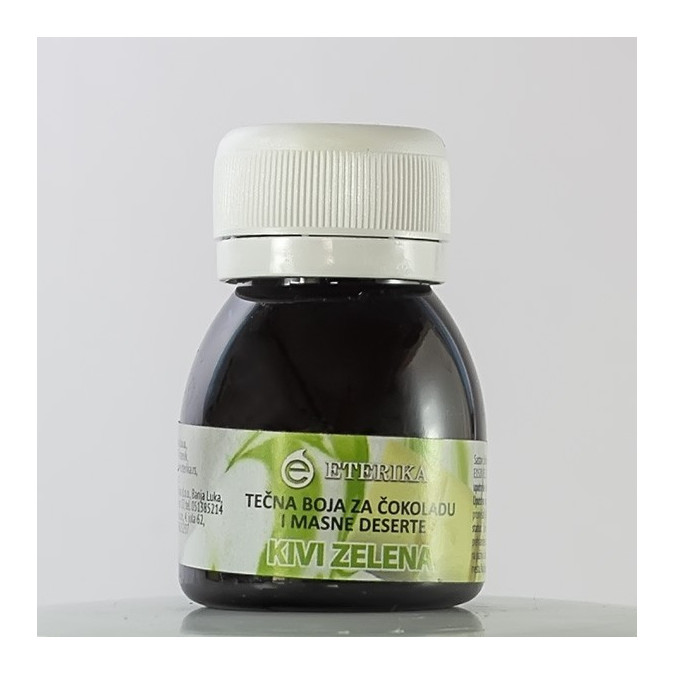 Kiwi green liquid color for chocolate and fat desserts