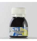 Blue liquid color for chocolate and fat desserts