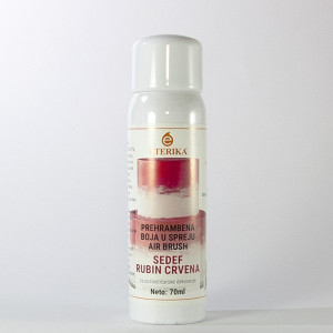 Ruby red air brush spray food color 70 ml