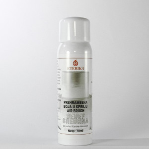 Silver air brush spray food color 70 ml