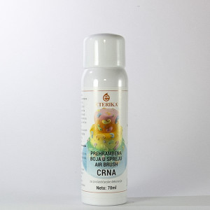 Black air brush spray food color 70ml