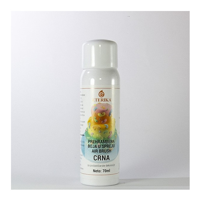 Black air brush spray food color 70ml