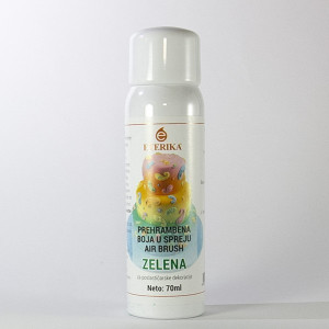 Green air brush spray food color 70ml