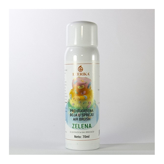 Green air brush spray food color 70ml