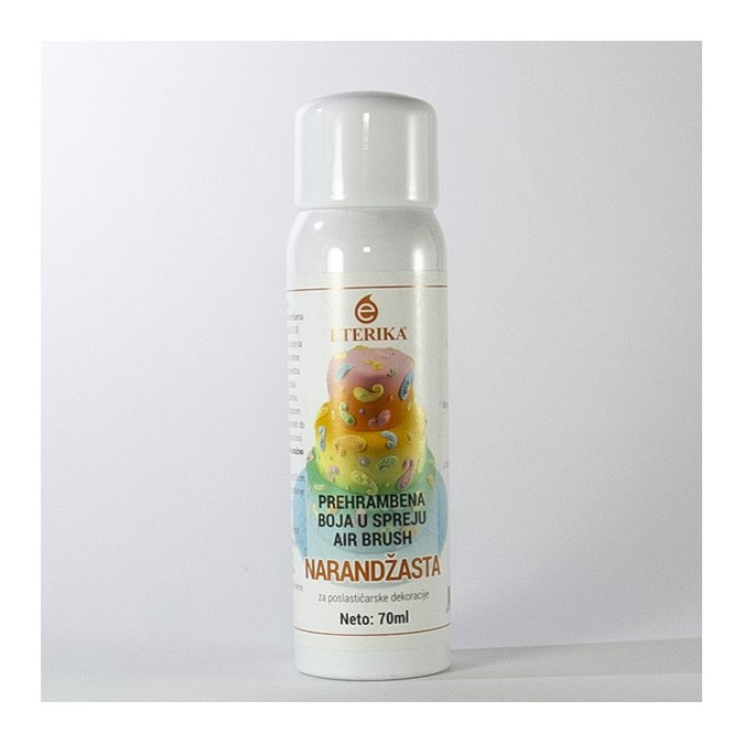 Orange air brush spray food color 70ml