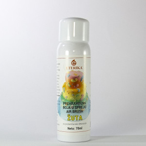 Yellow air brush spray food color 70ml