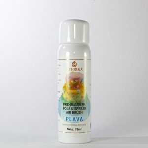 Blue air brush spray food color 70ml