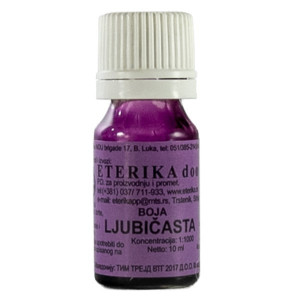 Purple liquid food color