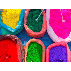 Natural colors in powder